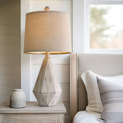 Lampe de table de style campagnard simple en résine de 20,25 po Amillie