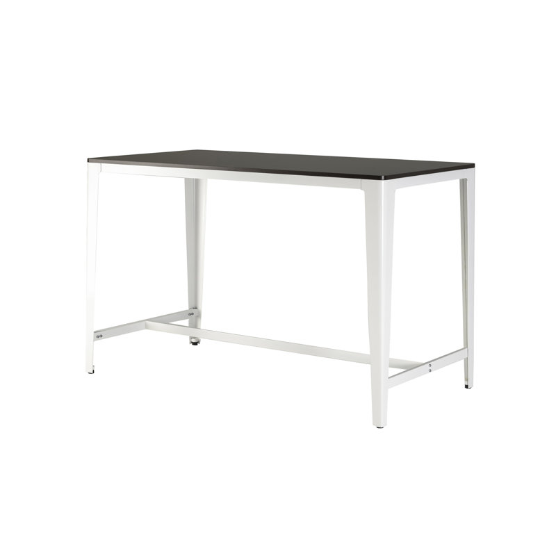 Table à hauteur de comptoir de style campagnard minimaliste en brun / blanc