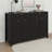 Modern Wave-Pattern Sideboard Cabinet With 2 Drawers And 4 Doors,Buffet Cabinet-1777711716