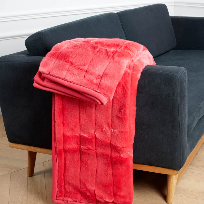 Throw Blanket, 140cm x 140cm, Dark Pink