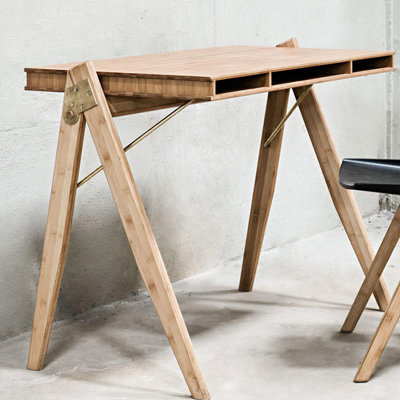 Kade Solid Wood Solid Wood Writing Desk