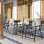 Folding Patio Dining Armchair with Cushion