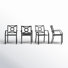 Ensemble de 4 chaises de patio empilables