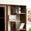 Bibliothèque luxueuse en noyer noir clair