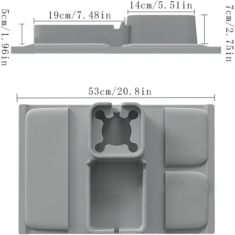 Porte-gobelet pour canapé, Noir