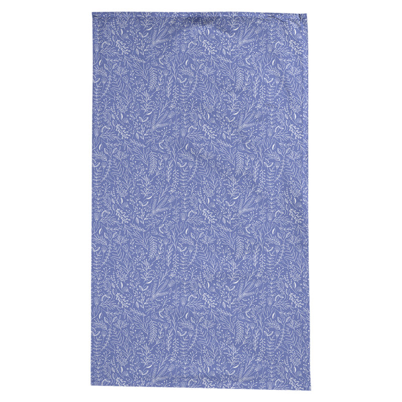 Leffel Ditsy Floral Pattern Tablecloth, Blue/White