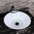 Ceramic Round Above Counter White Bathroom Sink Art Basin