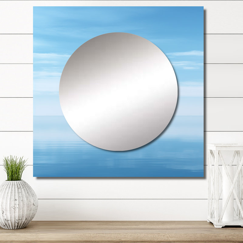 Folmer - Décoration murale miroir minimaliste pour chambre à coucher, 36 po x 36 po