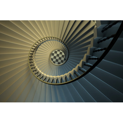 Spiral Staircase - Wrapped Canvas Print