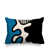Turquoise / noir / blanc cassé