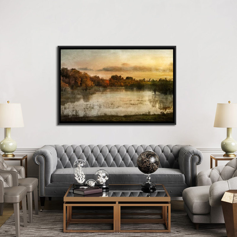 «Spring Wetlands» par Don Schwartz - reproduction de photo sur toile tendue, H 40 po x l 60 po x P 3 po, Pas de tapis