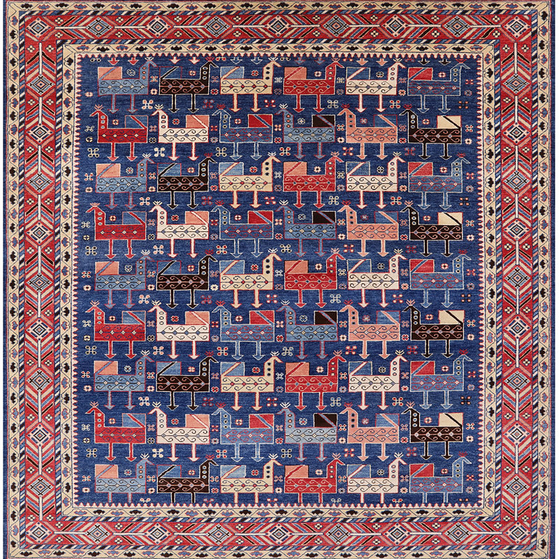 Mustecaplioglu Oriental Indoor Rug, Square 4'