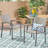 Dining Chair - Comfortable Grey Outdoor Seat With Design , Stylish Mesh For Dinners
