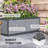 Wooden Raised Garden Bed with Trellis, Removable Pots, Drainage Holes for Climbing Vines, Vegetables, Flowers, Raised Planter Box for Backyard, Patio, Balcony, 29 x 11 x 52 in.-114345987