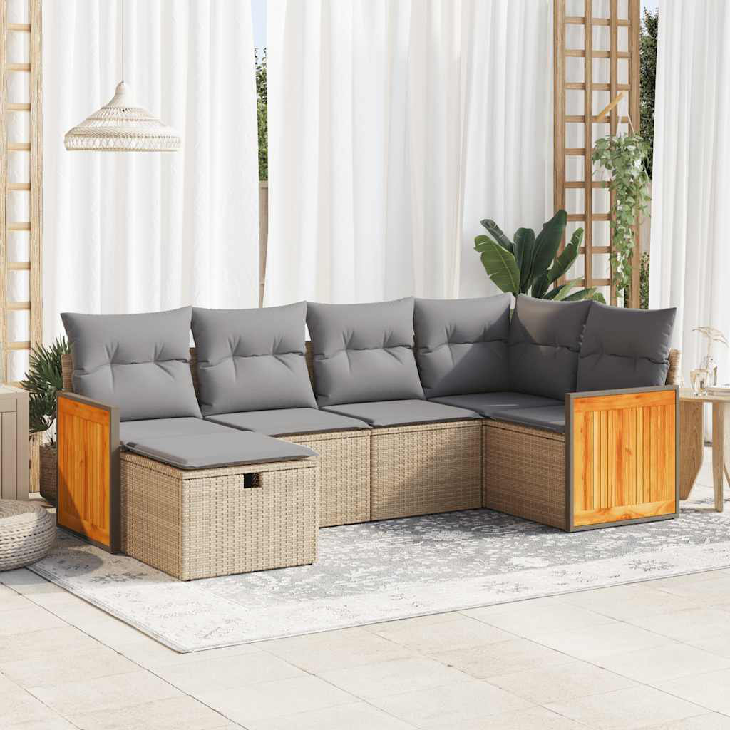 Gartensofa Rubith mit Kissen