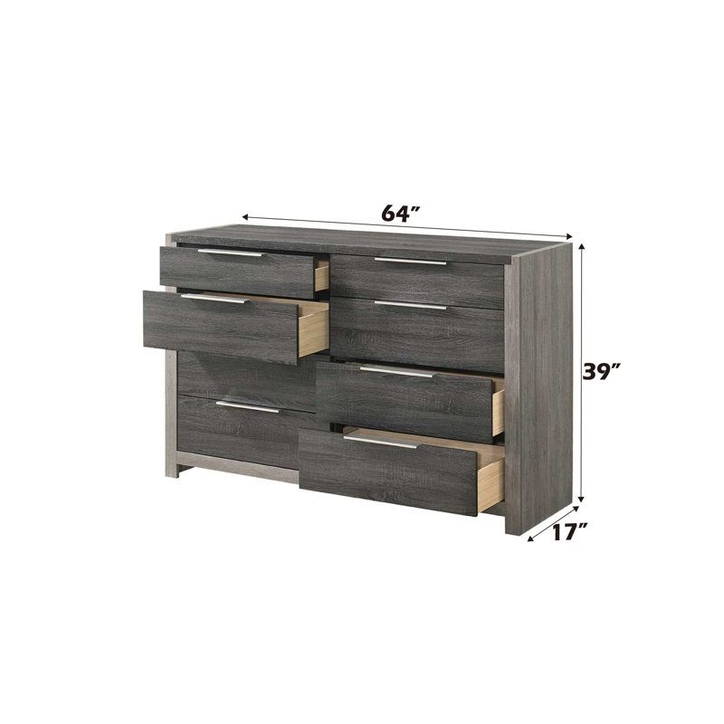 Jehoram Gray Finish Dresser