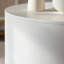 Ensemble de 2 tables basses rondes avec rangement caché, table d'appoint moderne ondulée