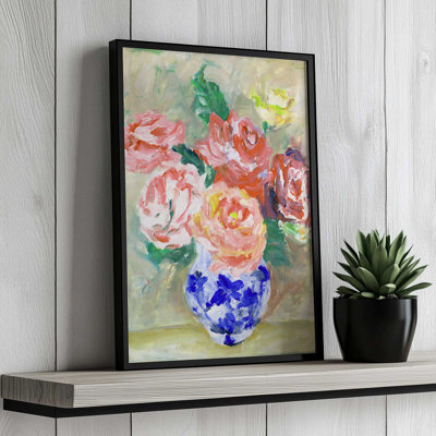 «The Procelain Rose II» par Melissa Wang, reproduction d'art sur toile