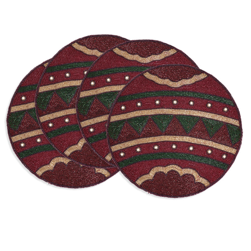 Beaded Ornament Placemat (Set of 4)