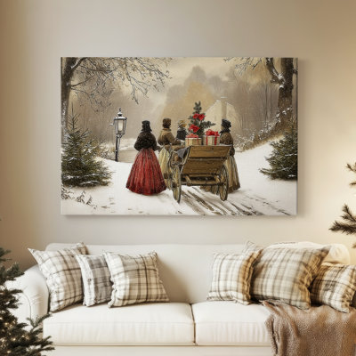 Eve of Candlelit Skies - Toile tendue avec châssis de qualité supérieure