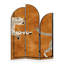 French-Style Cedar Three-Panel Foldable Screen