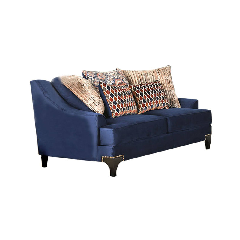 Causeuse transitionnelle l 71,4 po, bleu marine, Marine