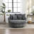 Upholstered Barrel Chair With Ottoman-100891574