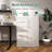 Metal Storage Vertical Filing Cabinet With Lock, Steel File Locker With 4 Drawers And 1 Door For School, Living Room, Bedroom, Office (White)-121351199