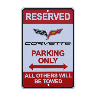Chevy Corvette Parking Vette Tin Metal Sign Game Room Garage Man Cave Wall Decor Chevy Corvette Parking Vette Tin Metal Sign Game Room Garage Man Cave Wall Decor
