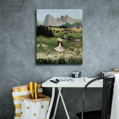 'Herdswoman' by Svetlana Aleynikova Canvas Wall Art