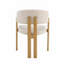 Linen Upholstered Metal Armchair in Beige-189642925-200066840