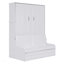 Lit escamotable mural Murphy avec coussin, base de lit-181673601
