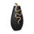 Mercer41 Curved Snake On Vase, Black/Gold-1019340091