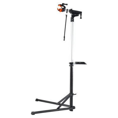Bike Repair Stand, 66 Lbs Heavy-Duty Aluminum Bicycle Repair Stand, Adjustable Height Bike Maintenance Workstand With Magnetic Tool Tray Telescopic Arm, Foldable Bike Work Stand For Home, Shops