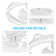 Chisholm 20" 7-Blade Modern Bladeless Caged White Ceiling Fan with Lights and Remote