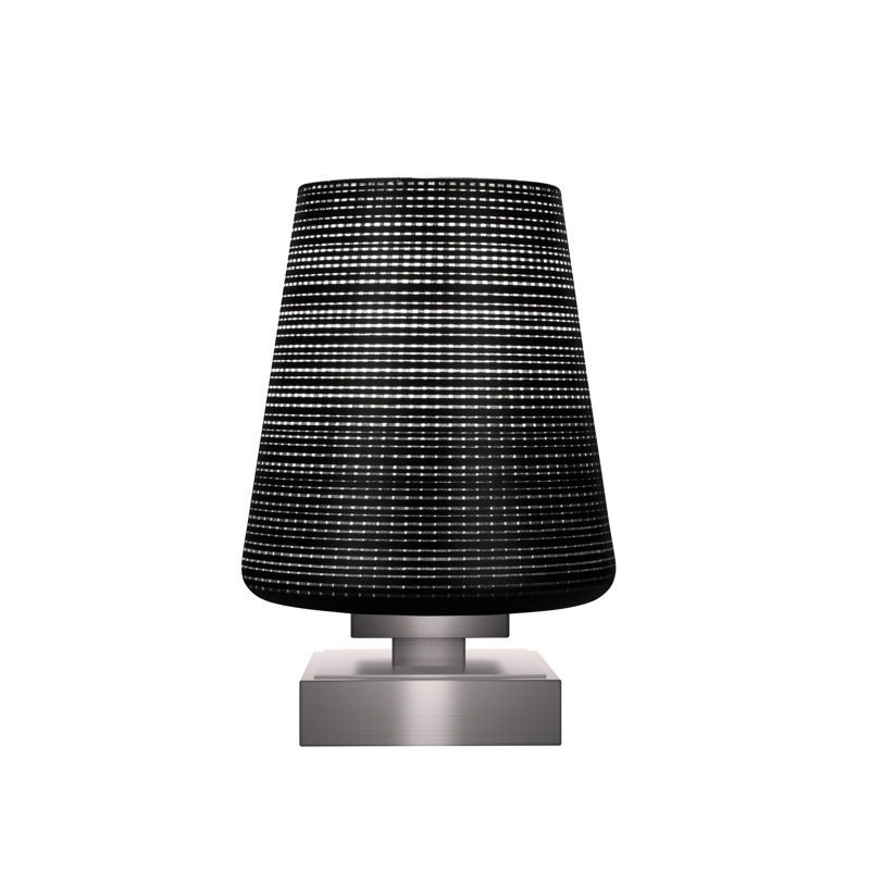 Lampe d'appoint avec verre 6 po Aneka, Graphite, Gris
