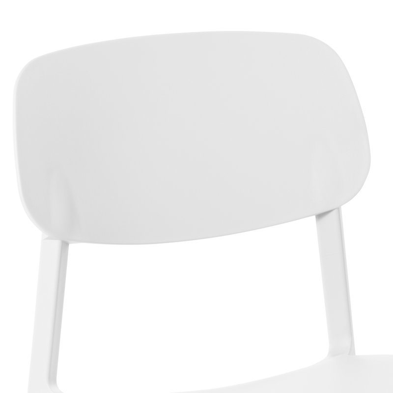 Ensemble repas d'extérieur rond, Blanc