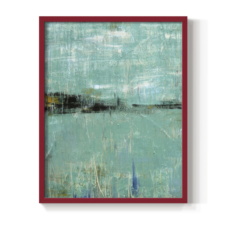 Envision I, reproduction encadrée - bois massif, H 21 po x l 17 po, Rouge