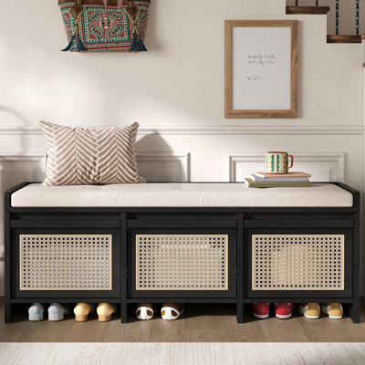 Banc de 48 po avec rangement caché et coussin