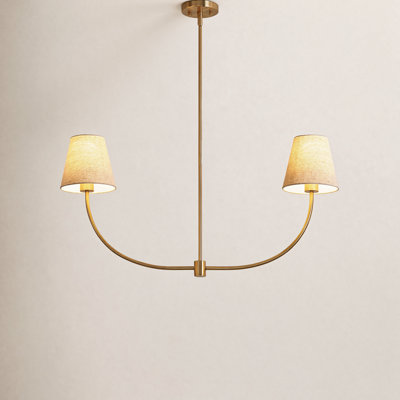 Beacon 2-Light Dimmable Traditional Chandelier