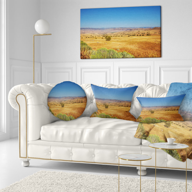 Prairie avec coussin Sky, Rectangulaire, 12 po x 20 po