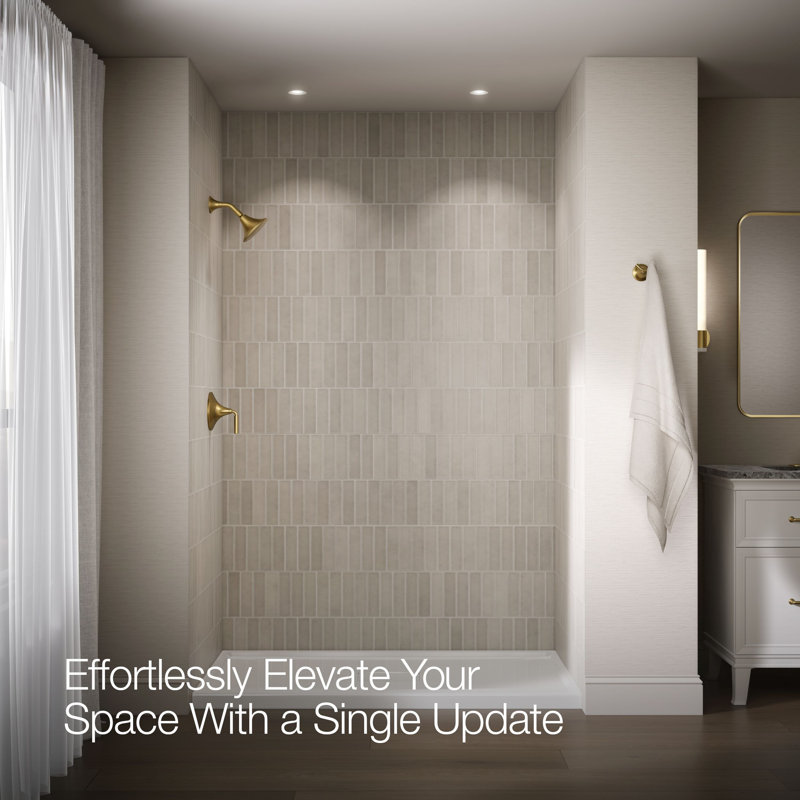Tone Pressure-Balancing Shower Faucet Trim, Vibrant Brushed Moderne Brass