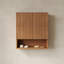 Armoire de salle de bain murale 26 "avec tablette et compartiment de rangement-412094712
