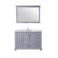 Ensemble de meuble-lavabo simple 48 po, lavabo carré et miroir 46 po avec robinet Dukes-1091181434-1147581499