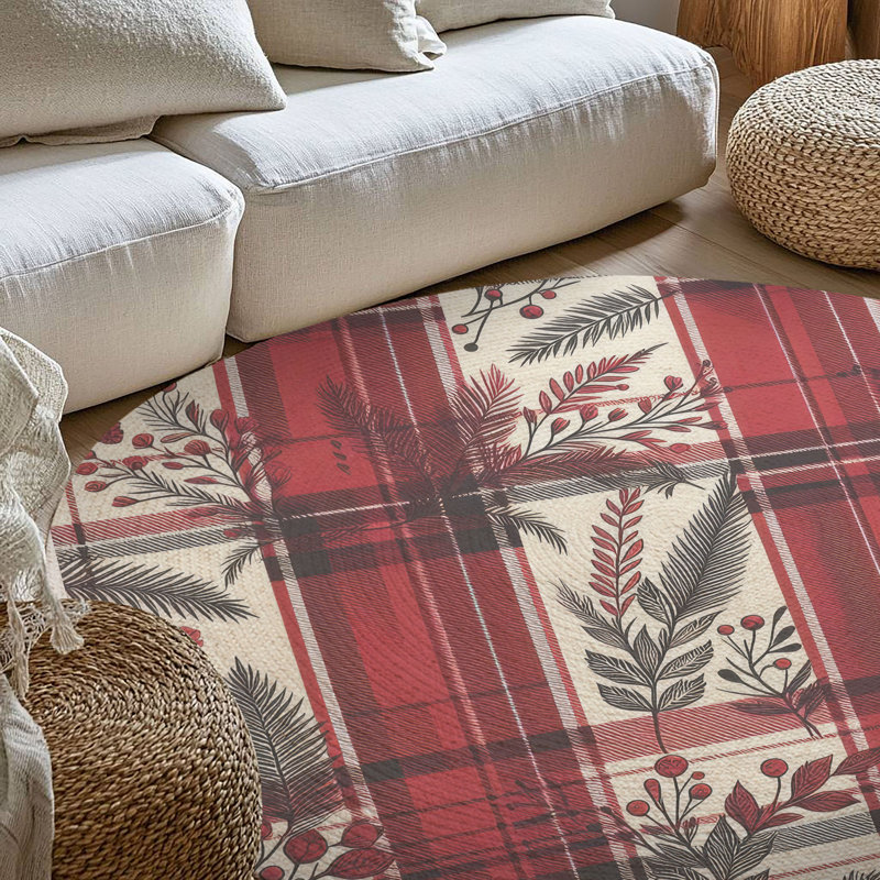 Tapis tressé Warm Heritage, Rond 5 pi
