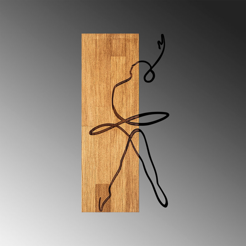 Accessoire mural décoratif en bois