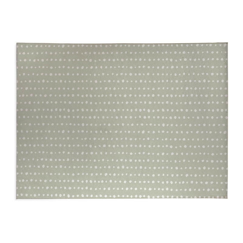 Paillasson Dot Row, Vert clair, L 60 po x L 84 po