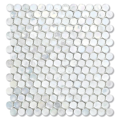 Cotton 6/8" Barrels Glass Mosaic