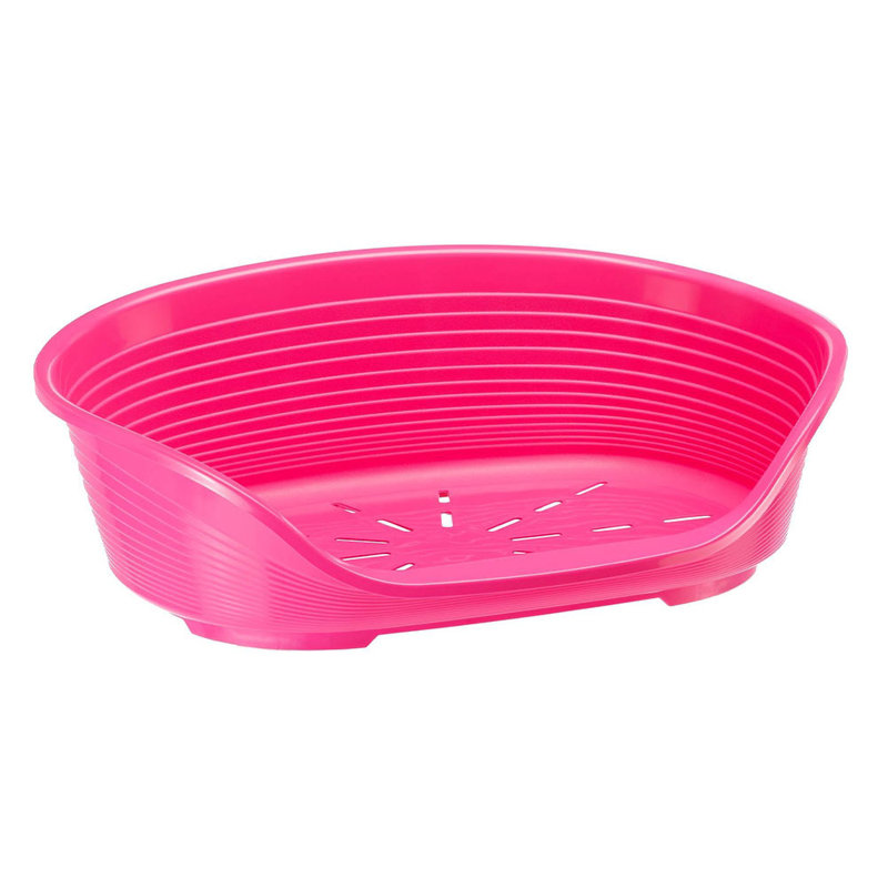 Zyaire Plastic Pet Bed, 21.5cm H x 61.5cm W x 45cm D, Fuchsia