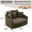 Fauteuil d'appoint en chenille surdimensionné-701439377